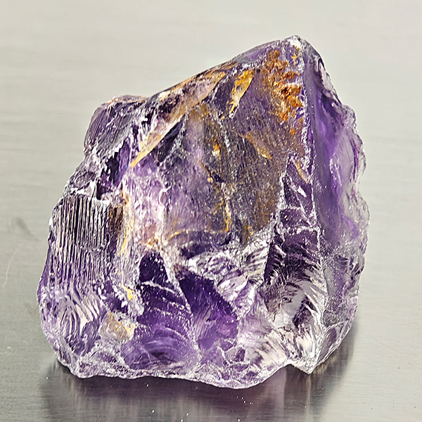 Natural Purple Amethyst Gemstones 83.59 Ct. Rough Shape 30.2 x 26 Mm.