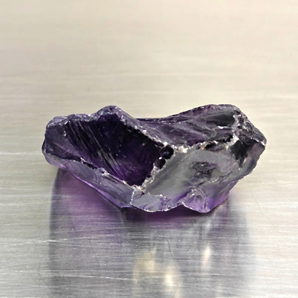 Natural Purple Amethyst Gemstones 98.35 Ct. Rough Shape 36 x 30 Mm.