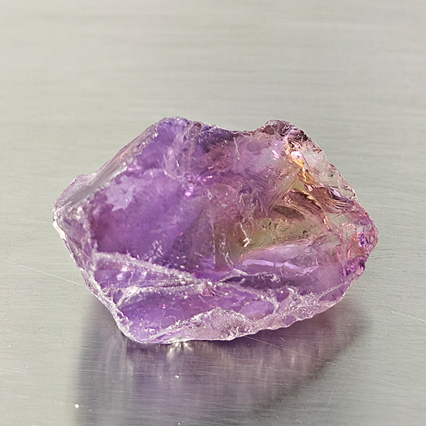 Natural Purple Amethyst Gemstone 41.98 Ct. Rough Shape 28 x 15.6 Mm. Natural Purple Amethyst Gemstone 41.98 Ct. Rough Shape 28 x 15.6 Mm.