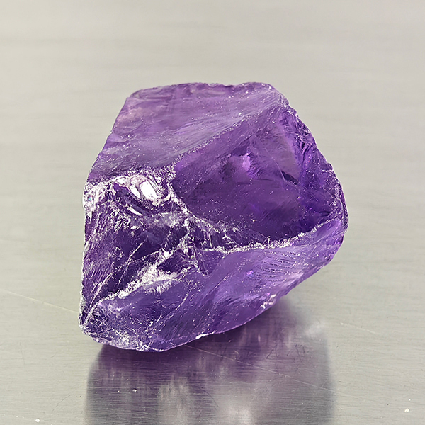 Natural Purple Amethyst Gemstone 53.26 Ct. Rough Shape 22 x 21 Mm. Natural Purple Amethyst Gemstone 53.26 Ct. Rough Shape 22 x 21 Mm.