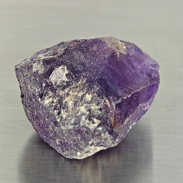Natural Purple Amethyst Gemstone 53.26 Ct. Rough Shape 22 x 21 Mm. Natural Purple Amethyst Gemstone 53.26 Ct. Rough Shape 22 x 21 Mm.