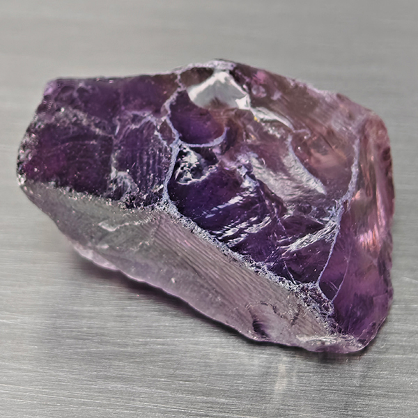 Natural Purple Amethyst Gemstones 58.34 Ct. Rough Shape 30 x 23 Mm.