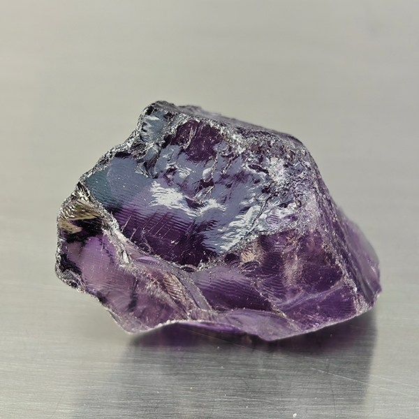 Natural Purple Amethyst Gemstones 81.53 Ct. Rough Shape 35 x 32 Mm.