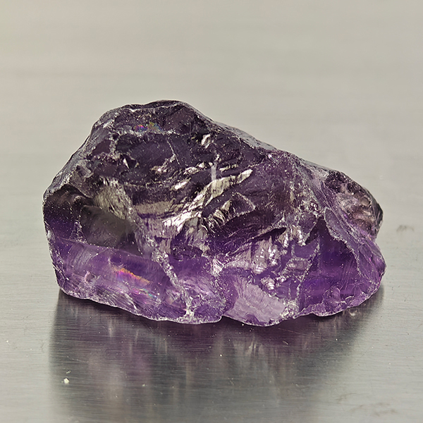 Natural Purple Amethyst Gemstones 63.30 Ct. Rough Shape 27 x 24 Mm.