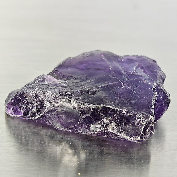 Natural Purple Amethyst Gemstones 52.27 Ct. Rough Shape 32 x 24 Mm. Natural Purple Amethyst Gemstones 52.27 Ct. Rough Shape 32 x 24 Mm.