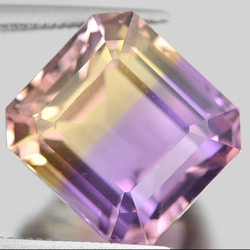 Bi Color Ametrine 12.25 Ct Clean Octagon 12.7 x 11.8 Mm Natural Gemstone Bolivia