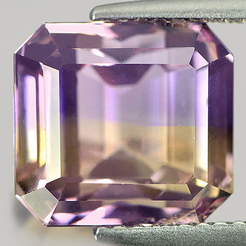 Ametrine Bi Color 6.19 Ct. VVS Octagon 10.2 x 9.5 Mm. Natural Gemstone Bolivia