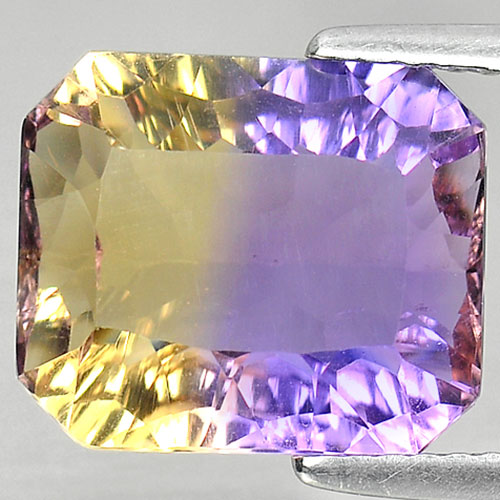 Ametrine Bi Color 5.94 Ct Clean Octagon Millennium Cut Natural Unheated Gemstone