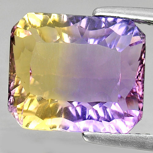 Ametrine Bi Color 5.53 Ct. Clean Octagon Millennium Cut 11.7 x 10 Mm. Natural