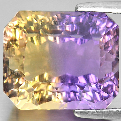 Ametrine Bi Color 8.37 Ct. VVS Octagon Millennium Cut Natural Unheated Gemstone