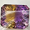 Natural Bi Color Ametrine Gemstones 7.42 Ct. Clean Octagon Millennium Cut 12.53 x 10.54 Mm. Natural Bi Color Ametrine Gemstones 7.42 Ct. Clean Octagon Millennium Cut 12.53 x 10.54 Mm.