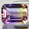 Bi Color Ametrine 3.66 Ct. VVS Octagon 9.6 x 7 Mm. Natural Gem Bolivia Unheated Bi Color Ametrine 3.66 Ct. VVS Octagon 9.6 x 7 Mm. Natural Gem Bolivia Unheated
