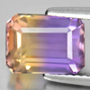Bi Color Ametrine 3.30 Ct. VVS Octagon 9.4 x 7.1 Mm Natural Gem Bolivia Unheated Bi Color Ametrine 3.30 Ct. VVS Octagon 9.4 x 7.1 Mm Natural Gem Bolivia Unheated
