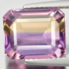 Bi Color Ametrine 4.43 Ct VVS Octagon 10.6 x 8.7 Mm Natural Gem Bolivia Unheated Bi Color Ametrine 4.43 Ct VVS Octagon 10.6 x 8.7 Mm Natural Gem Bolivia Unheated
