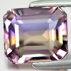 Natural Bi Color Ametrine Gemstones 3.39 Ct. Octagon Shape  9 x 7.6 Mm.