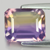 Bi Color Ametrine 3.72 Ct VVS Octagon 9.8 x 8.1 Mm. Natural Gem Bolivia Unheated
