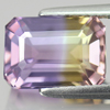 Bi Color Ametrine 4.02 Ct VVS Octagon 10.8 x 7.7 Mm Natural Gem Bolivia Unheated Bi Color Ametrine 4.02 Ct VVS Octagon 10.8 x 7.7 Mm Natural Gem Bolivia Unheated