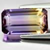 Bi Color Ametrine 4.68 Ct VVS Octagon 12.9 x 7.3 Mm Natural Gem Bolivia Unheated Bi Color Ametrine 4.68 Ct VVS Octagon 12.9 x 7.3 Mm Natural Gem Bolivia Unheated
