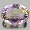 Bi Color Ametrine 9.28 Ct. VVS Oval Shape 15.3 x 11.7 Mm. Natural Gem Unheated