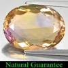 Bi Color Ametrine 10.06 Ct. Oval 17.6 x 12.8 Mm. Natural Gem Unheated Bolivia