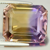 Bi Color Ametrine 1.07 Ct. VVS Octagon 14.1 x 12.2 Mm. Natural Gemstone Unheated
