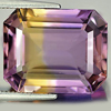 Bi Color Ametrine 11.78 Ct. Octagon Shape 15.1 x 12.2 Mm. Natural Gem Unheated