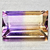 Natural Bi Color Ametrine 2.84 Ct. Baguette Shape 9.8 x 5.7 Mm Gemstone