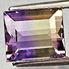 Natural Bi Color Ametrine 3.02 Ct. Baguette Shape 9.2 x 7.7 Mm Gemstone