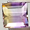 Natural Bi Color Ametrine 2.88 Ct. Baguette Shape 8.2 x 8.1 Mm Gemstone
