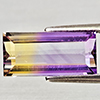 Natural Bi Color Ametrine 3.20 Ct. Baguette Shape 13.2 x 6.3  Mm Gemstone