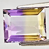 Natural Bi Color Ametrine 2.33 Ct. Baguette Shape 8.8 x 7 Mm Gemstone