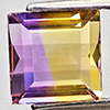 Natural Bi Color Ametrine 2.74 Ct. Baguette Shape 8 x 7.9 Mm Gemstone