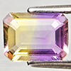 Natural Bi Color Ametrine 1.20 Ct. Octagon Shape 8 x 6 Mm Gemstone