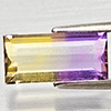 Natural Bi Color Ametrine 1.93 Ct. Baguette Shape 11.4 x 5.4 Mm Gemstone