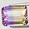 Natural Bi Color Ametrine 3.09 Ct. Octagon Shape 10 x 7.3 Mm Gemstone