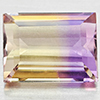 Natural Bi Color Ametrine 3.76 Ct. Baguette Shape 10.7 x 8 Mm Gemstone