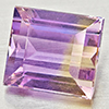 Natural Bi Color Ametrine 2.24 Ct. Baguette Shape 7.7 x 6.9 Mm Gemstone