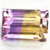 Natural Bi Color Ametrine 1.77 Ct. Baguette Shape 8.7 x 5.5 Mm Gemstone