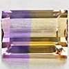Natural Bi Color Ametrine 2.78 Ct. Baguette Shape 10 x 6.8 Mm Gemstone
