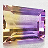 Natural Bi Color Ametrine 3.02 Ct. Square Shape 9.2 x 8.2 Mm Gemstone