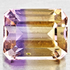 Natural Bi Color Ametrine 2.71 Ct. Octagon Shape 8.7 x 6.9 Mm Gemstone From Bolivia