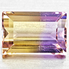 Natural Bi Color Ametrine 3.39 Ct. Baguette Shape 10.8 x 7.2 Mm Gemstone