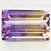 Natural Bi Color Ametrine 3.52 Ct. Baguette Shape 12.1 x 7 Mm Gemstone