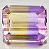 Natural Bi Color Ametrine 2.68 Ct.Octagon Shape 9 x 7.2 Mm Gemstone From Bolivia