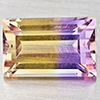 Natural Bi Color Ametrine 3.17 Ct. Baguette Shape 11 x 7 Mm Gemstone