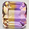 Natural Bi Color Ametrine 2.58 Ct. Octagon Shape 7.7 x 7.4 Mm Gemstone From Bolivia