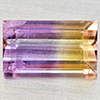 Natural Bi Color Ametrine 2.75 Ct. Baguette Shape 11.1 x 6.2 Mm Gemstone