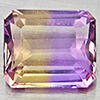 Natural Bi Color Ametrine 3.71 Ct. Octagon Shape 10.4 x 8.8 Mm Gemstone From Bolivia