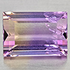Natural Bi Color Ametrine 3.32 Ct. Baguette Shape 10.5 x 7.3 Mm Gemstone
