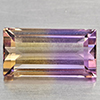 Natural Bi Color Ametrine 1.95 Ct. Baguette Shape 11.3 x 5.3 Mm Gemstone